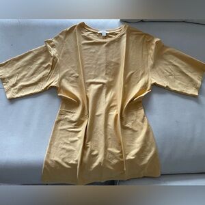COS Golden Yellow luxurious T Shirt Top